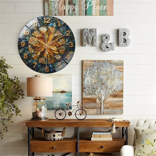 Reloj de Pared Redondo de 12 Pulgadas con Vidrio Templado miniatura 6