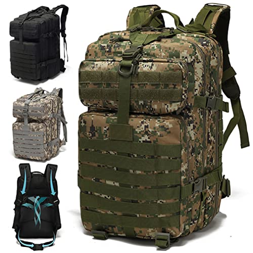 Sac à Dos Tactique Militaire SPAHER 50L - Étanche, Molle System - Pour Randonnée, Camping, Trekking - 30x50x30cm