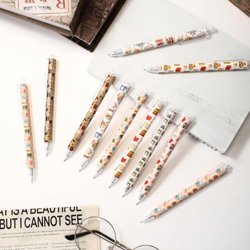 Image of Jetec 240 Pcs Book Lover Gifts Ballpoint Pens Sets Stuff Aesthetic Retractable Pens Office Supplies Gift for Student Book Club Reading Librarian Gifts National Library Lovers Month Party Favor Grad