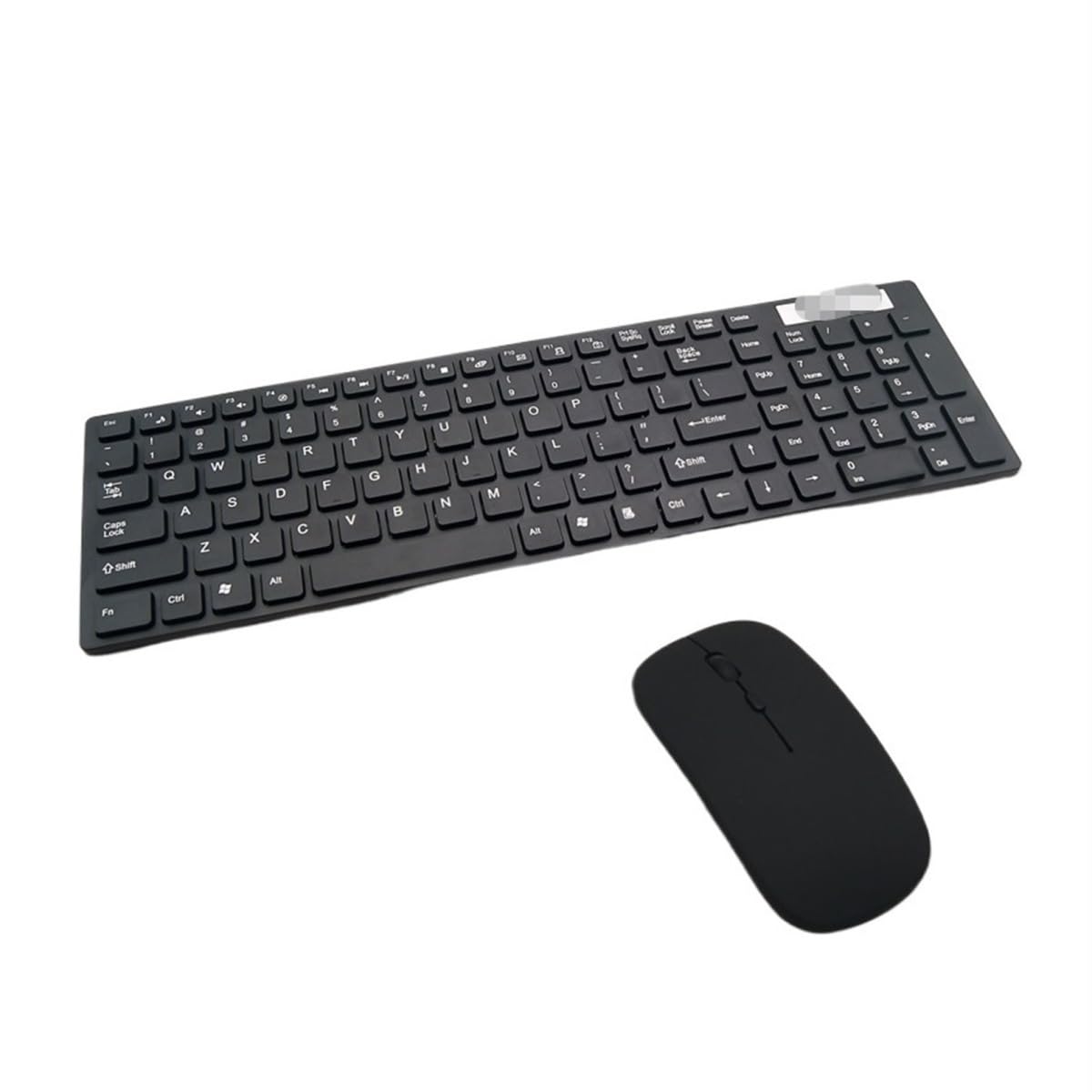 Klawiatura i Mysz do Gier, Bezprzewodowa Klawiatura I Mysz 2,4G Zestaw 104 Klawiszy Zestaw Klawiatury I Myszy Biurowej Wodoszczelna Klawiatura i Mysz(Black)