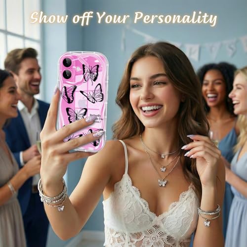 Coque vague tridimensionnelle transparente pour iPhone 16 - 5