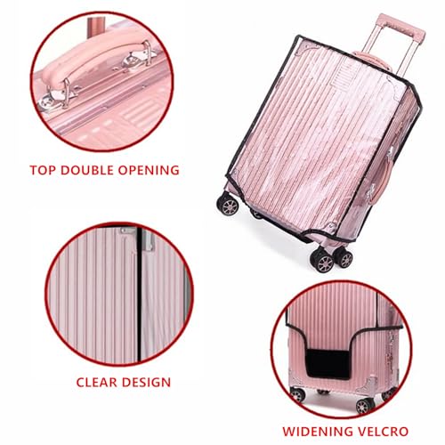 30" Clear PVC Luggage Cover Protectors Thicken Transparent Waterproof Suitcase for Spinner Wheels Suitcase3