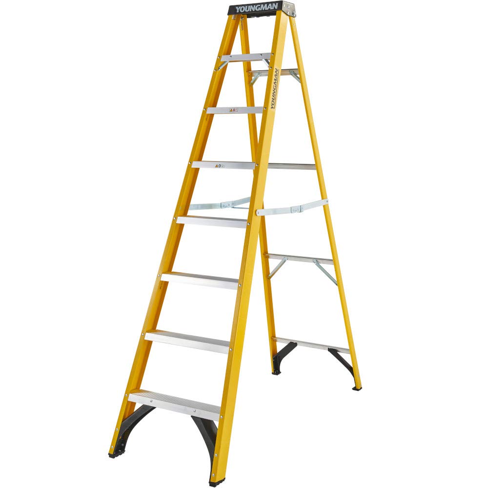 Youngman S400 Fibreglass Stepladder 4 Tread