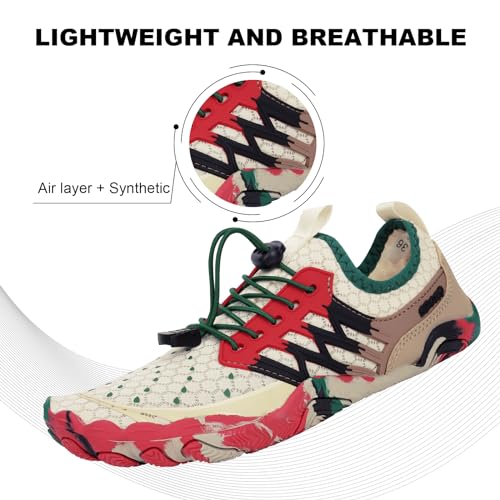 Image of Orgone Hike Footwear Barefoot Shoes Womens Mens, Pro Shoes Women Men Barefoot Hike Shoes Travel Shoes, Healthy & Non-Slip Breathable Barefoot Shoes, Camel A09