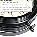 BESTIME 66264B 16-Inch Double Sided Metal Wall Clock with Black Frame.Sturdy Frame,Easy Read,Garden,Home Décor,Indoor,Outdoor,Farmhouse,Yard,Station,Office,Photography Props.