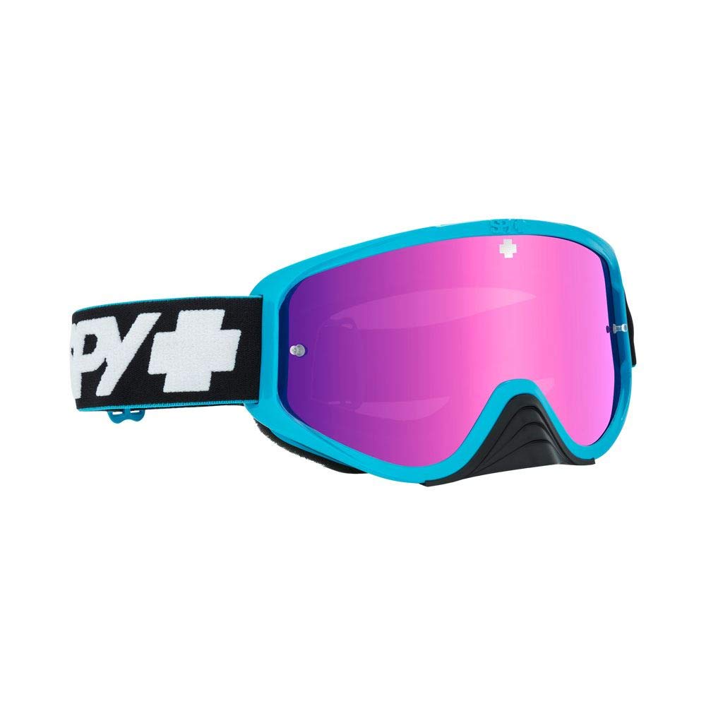 SpyOptics Woot Race DH MTB BMX Goggles 2019 - Slice Blue with Spectra + Clear lenses