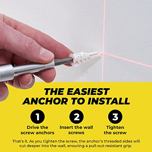 Qualihome QHSDAP0120 #8 Self Drilling Drywall Plastic Anchors thumb #2