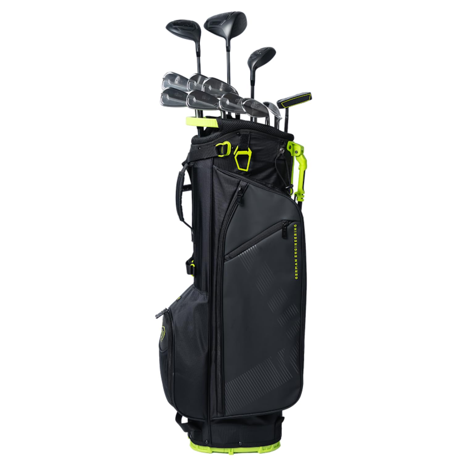 Vice Golf Boost Plus - Juego Completo de Palos de Golf para Hombre con Bolsa de Golf (Mano Derecha) (Negro/Plateado, Grafito)