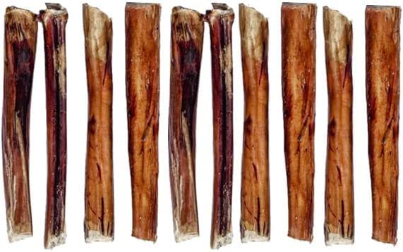Premium Quality Extra Thick Bulls Pizzles Bully Dental Sticks Dog Treat Chews Treat Dog Food (Pack of 20)