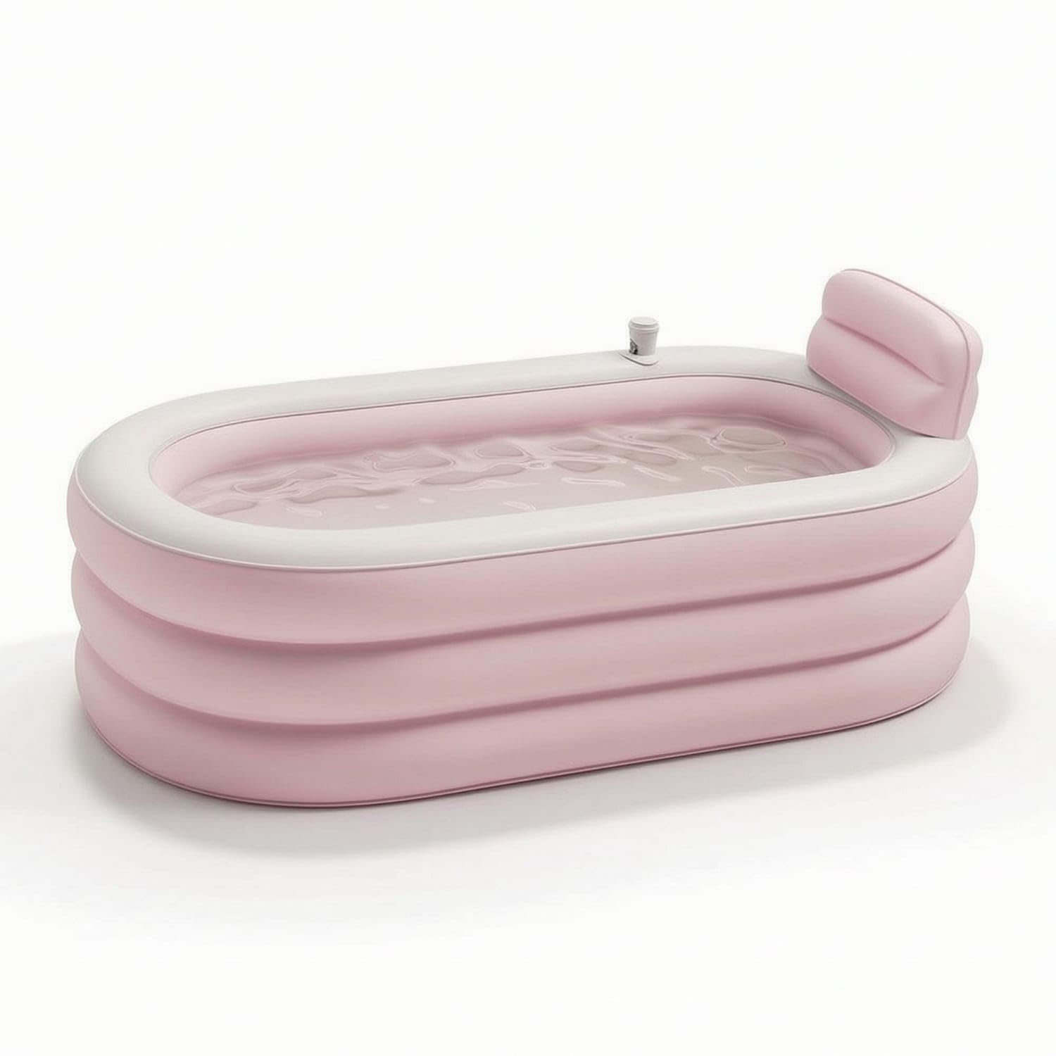 Cushioned Inflatable Bathtub with Backrest Padded Inflatable Bathtub with Cup Holder Comfortable Inflate Bath Tub Space-Saving for Adults, Small Bathrooms, Apartment, Home, 1.4M|Bath Tubs|Bab-image-29