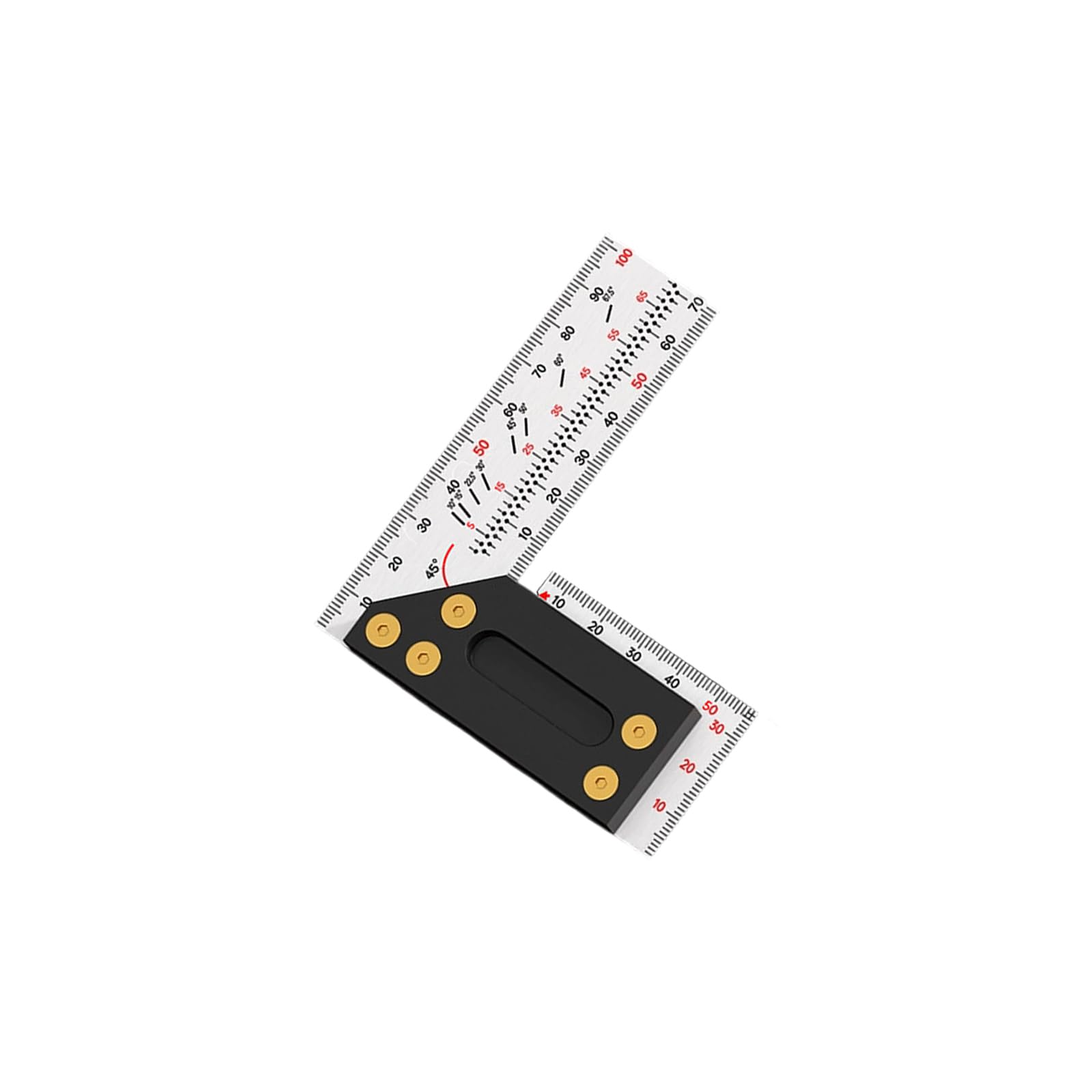 Metal Ruler with Clear Scales for Carpentry, Crafting & Construction Projects Accuracy Woodworking Measuring Rulers