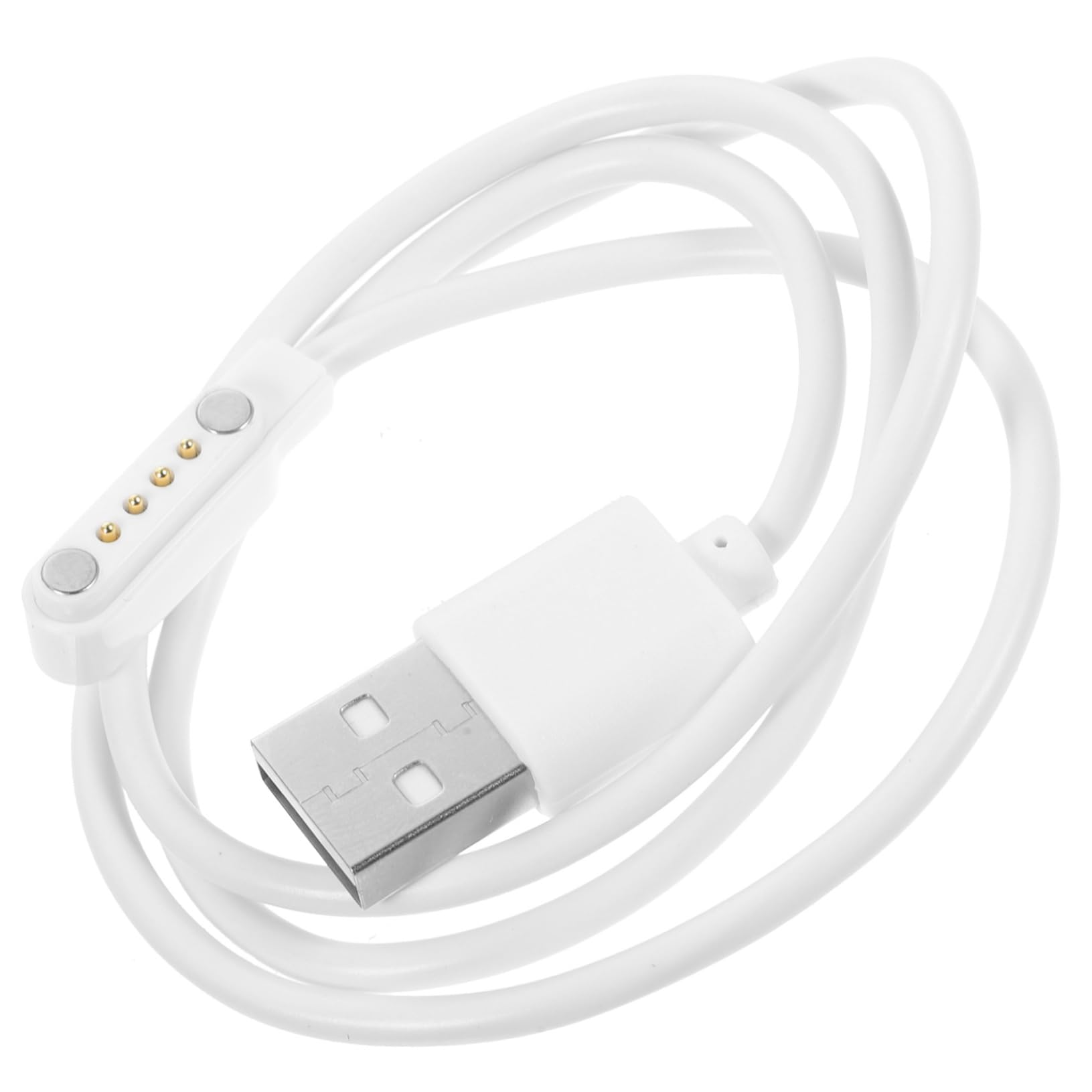 PHENOFICE 4 Replacement Cable Charging Cable Magnet Charger Cable Charging USB Cable Magnet Cable Charger Wire White Abs Magnetic Child Watch