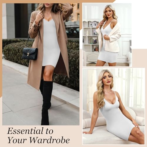 Image of MISS MOLY Shapewear Dress Slip for Women Full Slip Tummy Control Body Shaper Seamless Cami Dress with Adjustable Strap