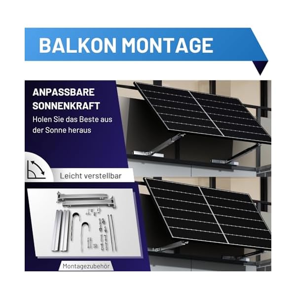 flex-energie Balkonkraftwerk 810Wp Modul/ HM600 Wechselrichter – Bild 4