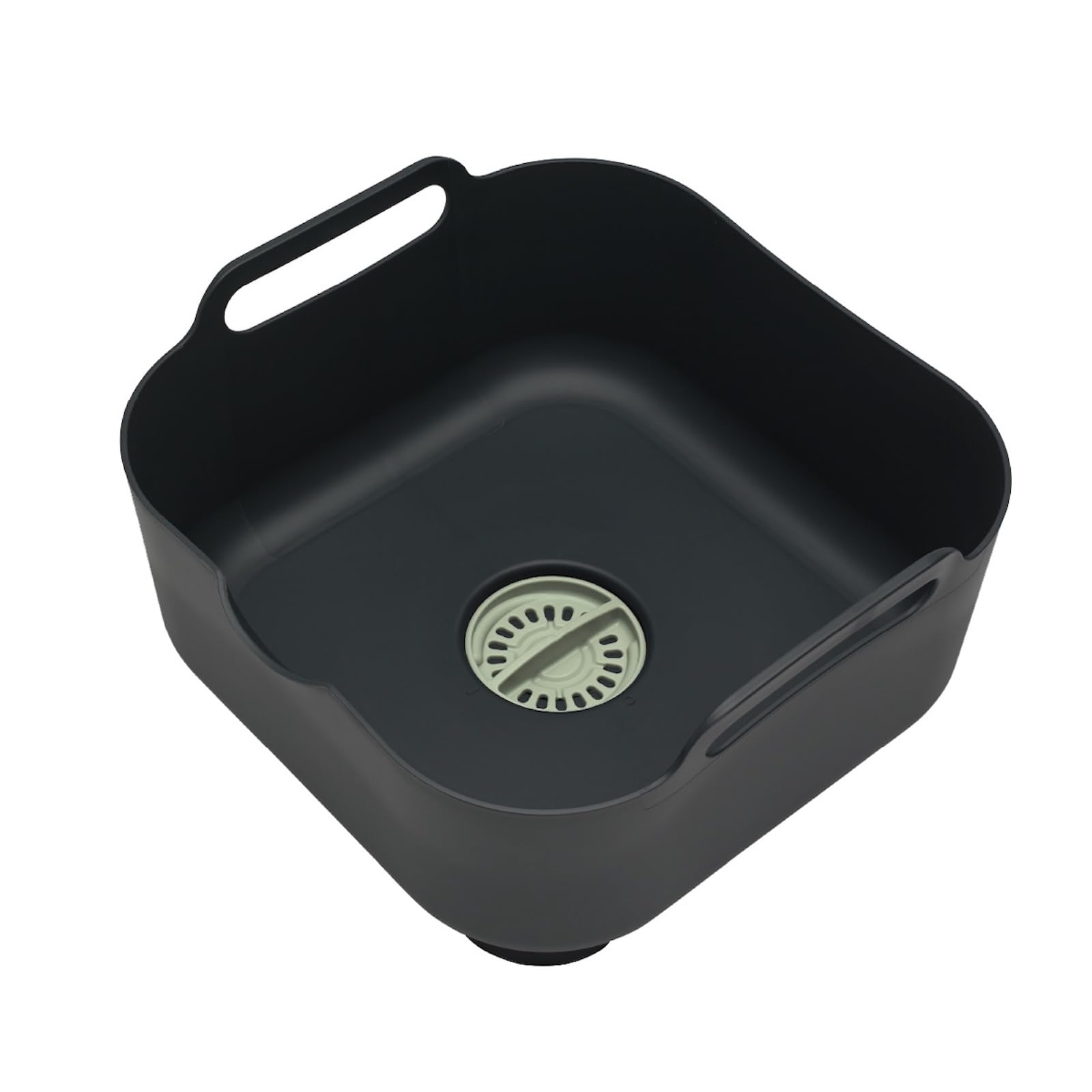 ReBorn® Reborn Recycled Washing Up BowlCharcoal Grey & Green Kitchen Dish Wash & Drain9 Litres CapacityMade In The Uk from B&Q