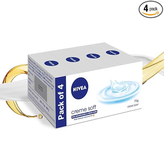 Buy NIVEA Soft Creme Soap 75gm New Pack of 4 at Rs. 180