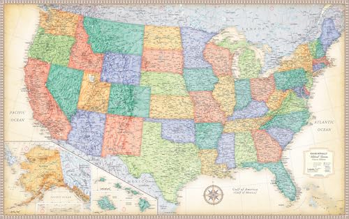 Rand McNally Classic Edition U.S. Wall Map - Laminated