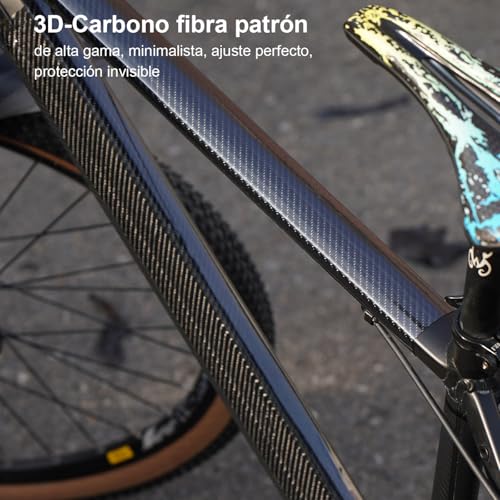 Protection cadre VTT ebike et route en carbone translucide - 4