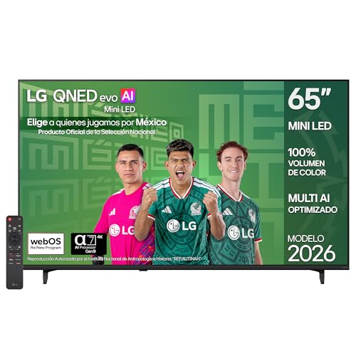 LG Pantalla 65 Pulgadas QNED EVO AI Mini LED QNED71 4K Smart TV webOS 2026