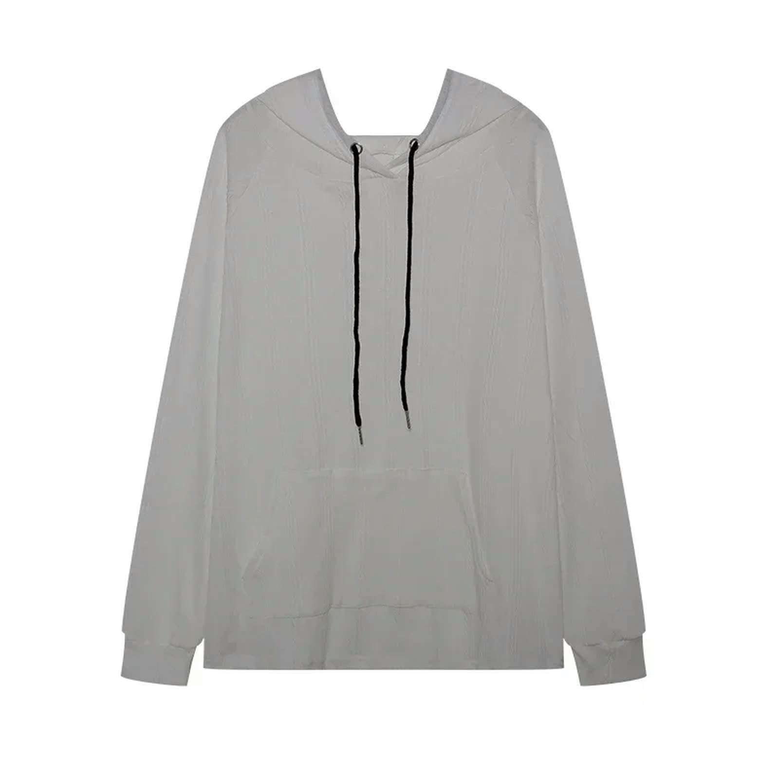 Pull à capuche jacquard femme coupe ample masquant les formes