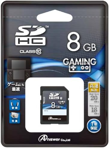 Sdメモリーカード８gb Sdhc Class10 Wii 3ds対応 Pc Pc アンサー