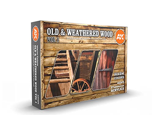 OLD & WEATHERED WOOD VOL1 Acrylic Paint Set 3rd Generation 17mL