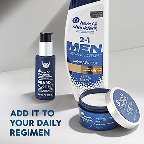 Head & Shoulders Anti-Dandruff Texturizing Putty for Men, Strong Hold, Matte Finish, 3 Oz