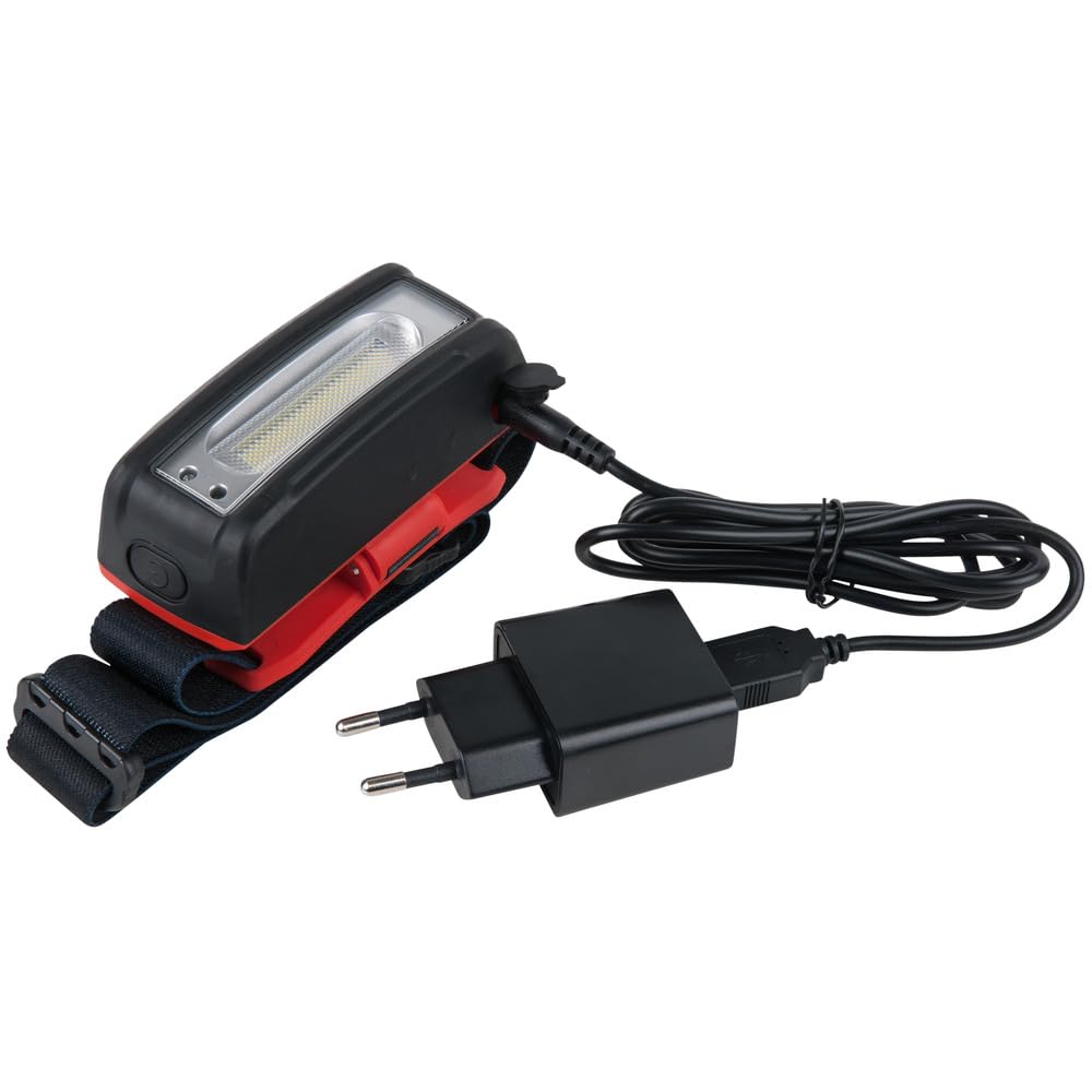 KS Tools 550.1236 STRIPE LED-Akku-Kopflampe mit Bewegungssensor