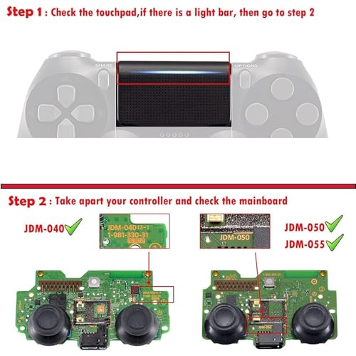 eXtremeRate Carcasa Delantera Compatible con ps4 Control Accesorios Panel Frontal Touchpad Placa Funda Portectora Compatible con ps4 Slim Pro JDM-040/050/055 Control No Incluido(Payaso JAJAJA) - imagen 2