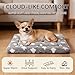 Fogkiss Dog Bed Mat, Reversible Crate Pad & Cute Dog Bed - Machine Washable Kennel Mat with Ultra Soft for Small Dogs (Cool/Warm), 24