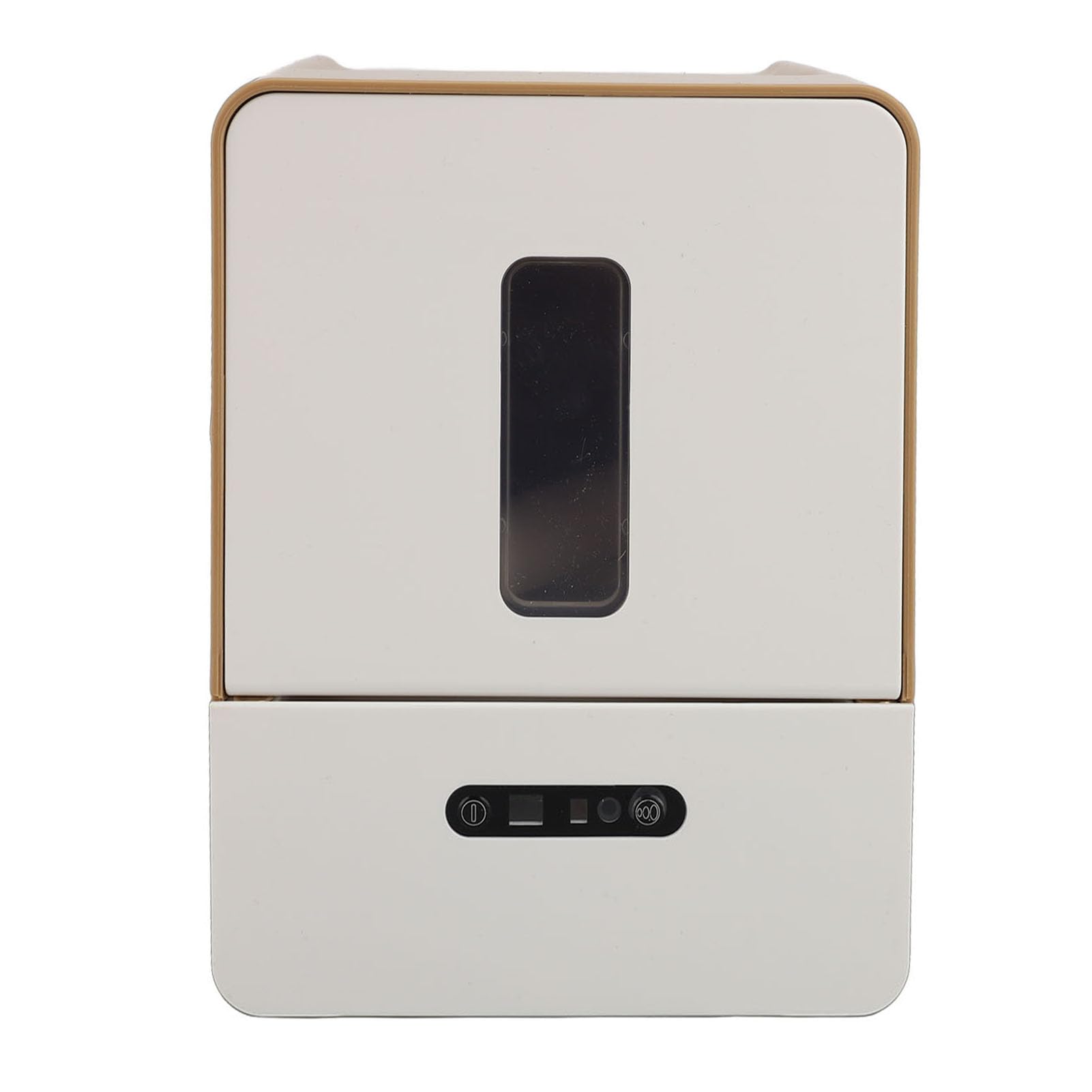 Keenso Dispensador Automático de Toallas de Papel con Sensor, Longitud Ajustable y Luz Nocturna, Diseño de Montaje en Pared Sellado para Baño, Cocina, Hotel (Brown)