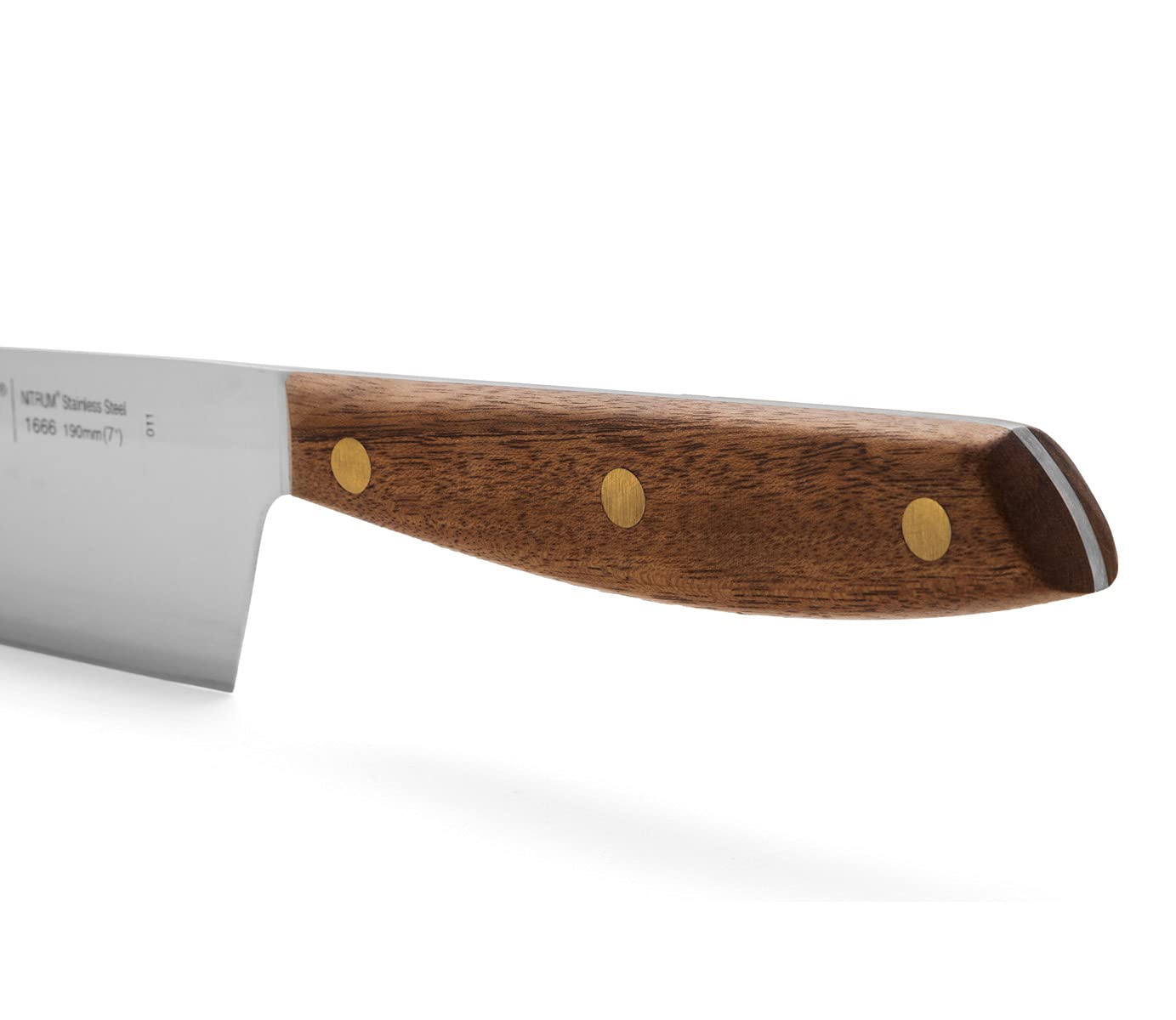 Arcos Serie Nordika - Santoku Messer - Edelstahl Nitrum - Klinge 190 mm - Ovengkol Holzgriff 100% natürlicher FSC - 100% recycelte Verpackung - Farbe Braun