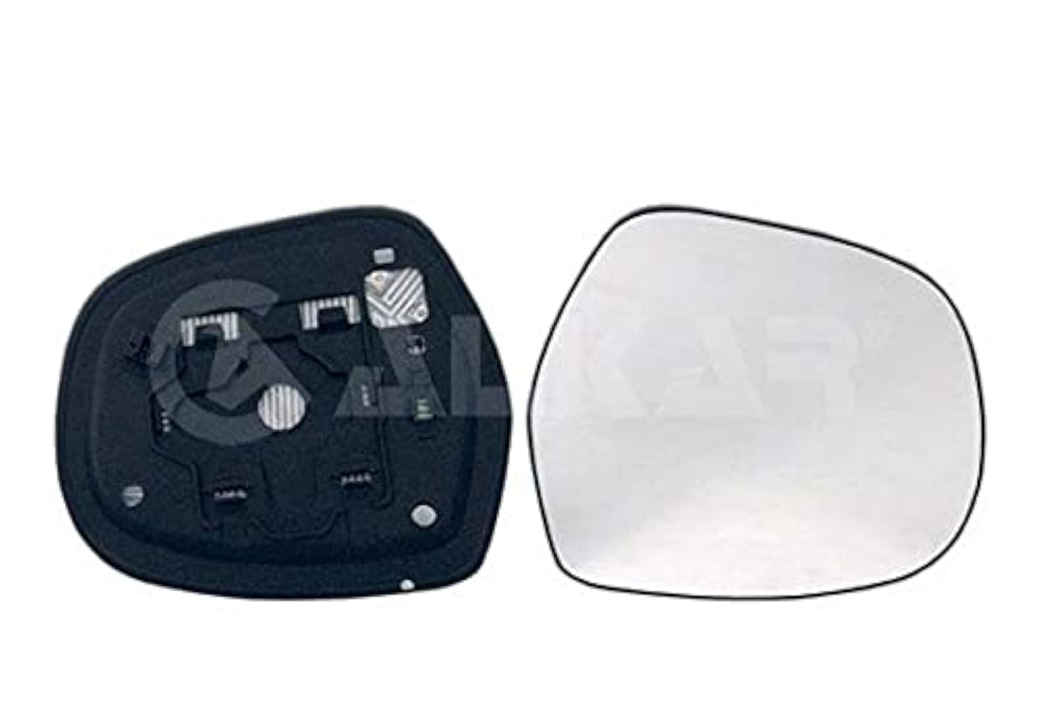 Alkar 6432037 Outside Heated Convex Mirror Glass with Holder