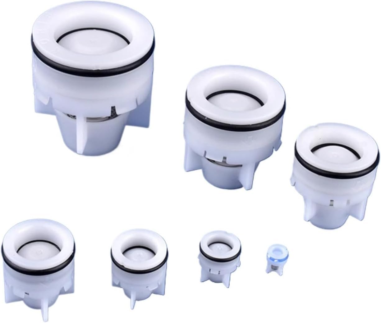 1~10 pezzi 8 50 mm plug-in in plastica valvola di non ritorno ritegno a molla contatore dell'acqua antigoccia(Large Flow Od 50mm,10Pcs)