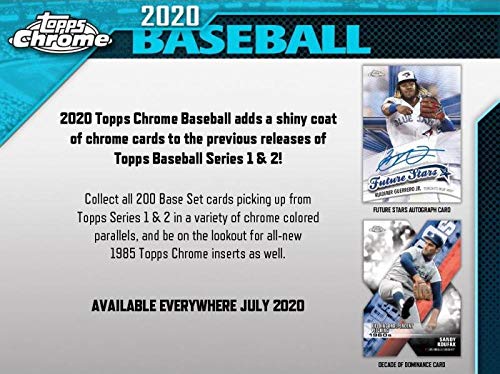 2020 Topps Chrome Baseball 8ct Blaster Box