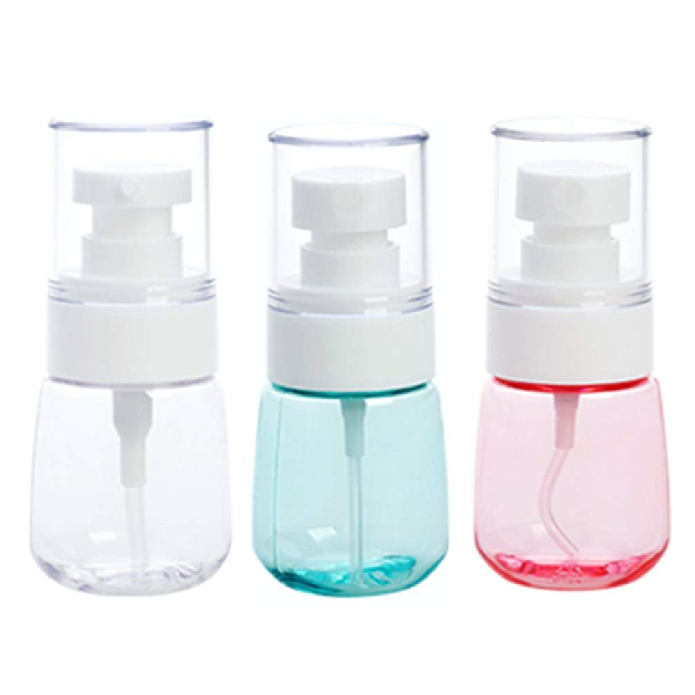 Hemobllo 3 Pack 30ml Empty Plastic Perfume Sprayer Bottles Leakproof Water Mister for Refilling