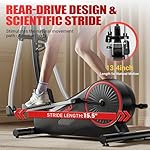 GOIMU Elliptical Machine, Elliptical Exercise Machine for Home with Hyper-Quiet Magnetic Driving System, Elliptical Trainer with 15.5IN Stride, 350LBS Loading Capacity - Image 4