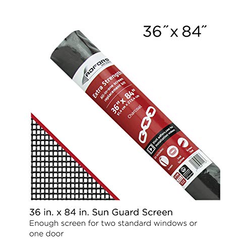 Saint-Gobain ADFORS FCS11146-M Window Screen Replacement Kit, 3ft x 7ft, Charcoal