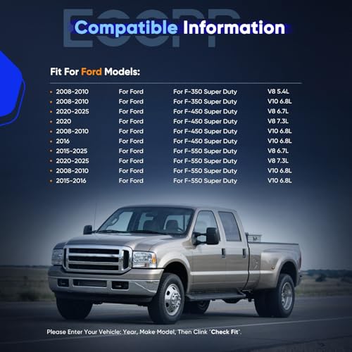 Image of ECCPP AC Compressor for Ford for F-250 Super Duty for F-350 Super Duty 5.4L 6.8L 2008-2010 for Ford for F-450 Super Duty for F-550 Super Duty 6.7L 7.3L 2016-2022 Air Conditioning Compressor