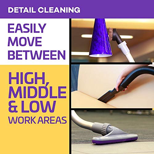 Proteam Backpack Vacuums, Super Quartervac Commercial Backpack Vacuum Cleaner With Hepa Media Filtration And Telescoping Wand Tool Kit, 6 Quart, Corded (Renewed) #TOP7