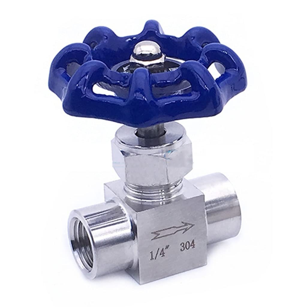 CKSEKD 1 Uds Válvula De Aguja, Rosca Hembra De Acero Inoxidable SS 304, 1/2"