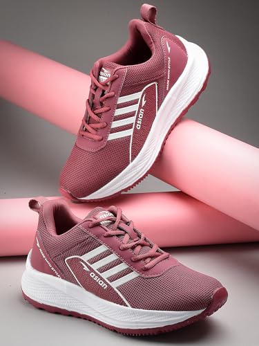 Image of ASIAN Women's Mercury-12 Casual Sneaker Shoes Lightweight Soft & Comfortable with Extra Cushion Lace-Up Shoes for Women's & Girl's