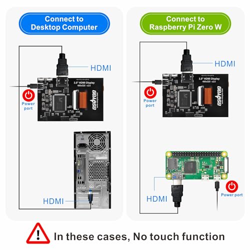 Image of OSOYOO 3.5 inch HDMI LCD Touch Screen for Raspberry Pi 5 4 3 2 with Stylus Pen