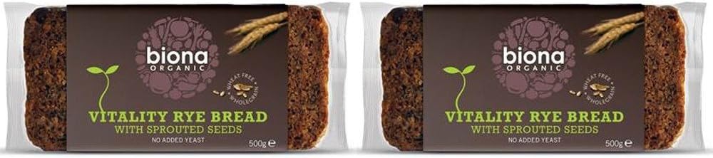(2 Pack) - Biona - Org Sprout Mix Rye Bread | 500g | 2 PACK BUNDLE
