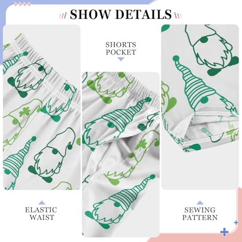 Gnome with Clover Boys Long Pants Soft Trousers Elastic Waist Kids Lounge Bottoms with Pockets S-XL4