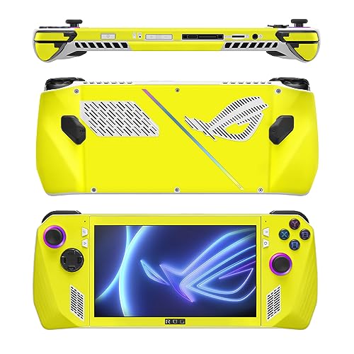 Image of MightySkins Skin Compatible with Asus ROG Ally - Solid Yellow | Protective, Durable, and Unique Vinyl Decal wrap Cover | Easy to Apply, Remove, and Change Styles