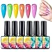 Smalto Gel Unghie 8ml 6 Pezzi - Smalto Gel Vernice Semipermante per Unghie | Fluorescente Asciugatura Rapida per Matrimonio Vacanza Raduno Party Formale Quotidiano Casa Pendolari Donna Moglie Ragazza immagine