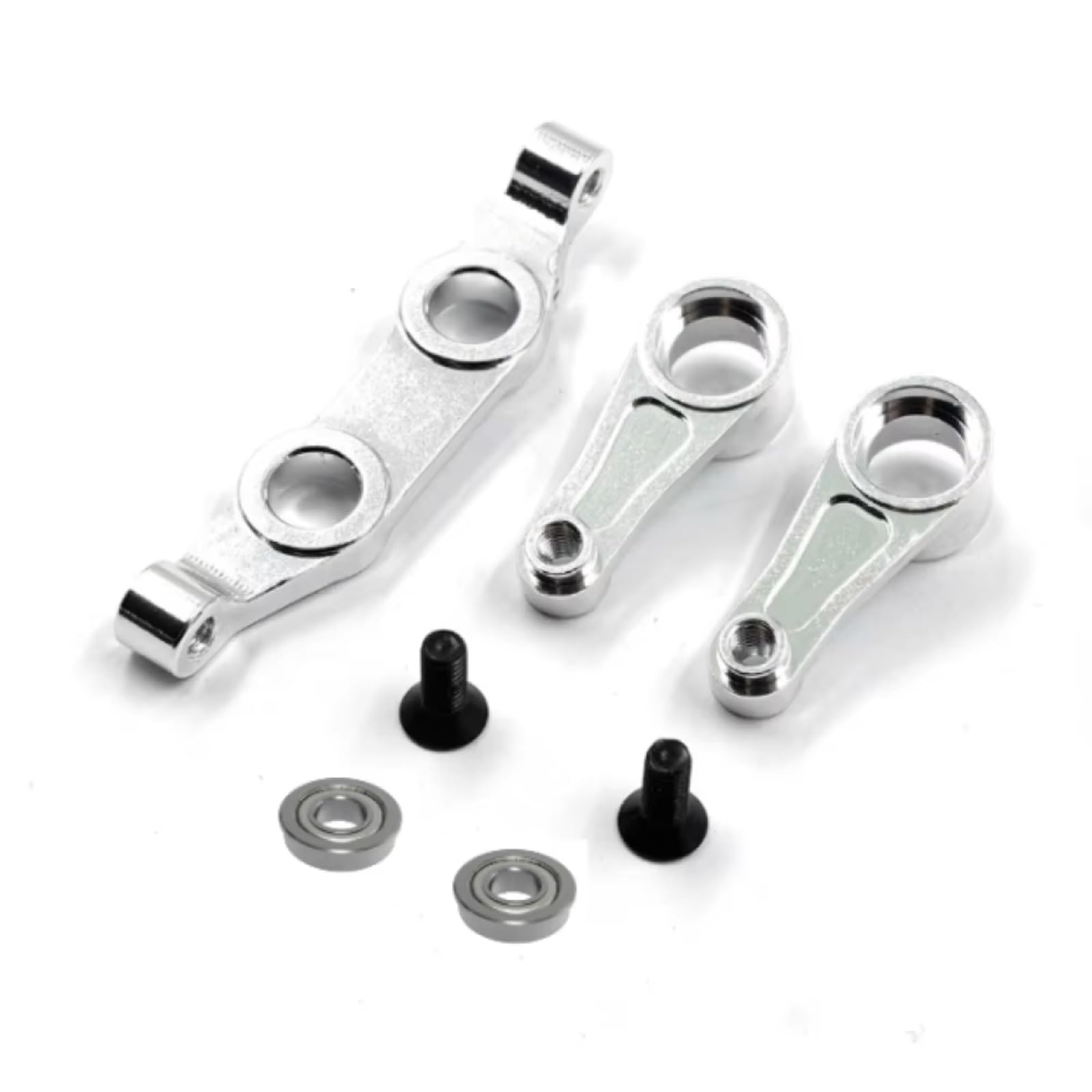 Juego Brazos Dirección Aluminio para Tamiya para Hornet para EVO 1/10 Control Remoto Actualizaciones Piezas Coche Accesorios XS-TA29233SV Piezas Coche RC