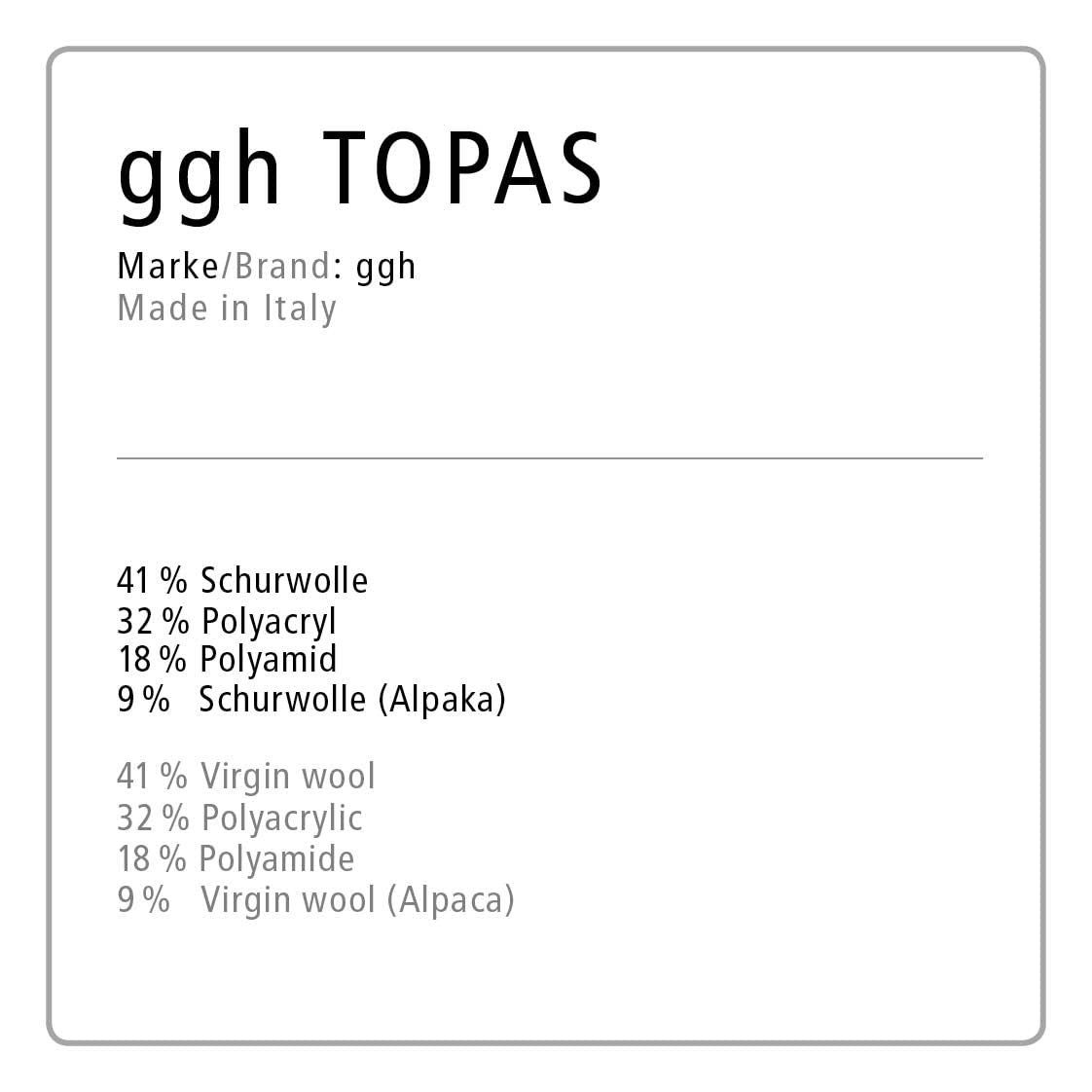 ggh Topas Box – laine vierge, mélange d'alpaga – laine pour tricot ou crochet couleur 047 – violet