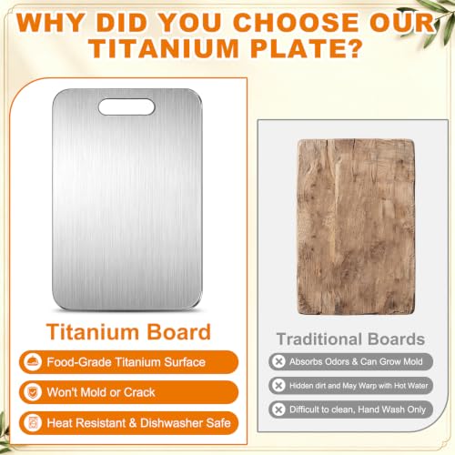 OBreezify 10 Pcs Stainless Steel Cutting Boards Chopping Boards for Kitchen by OBreezify - Used condition - Image 3